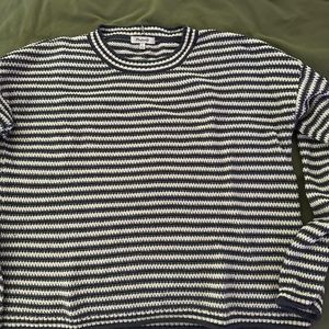 Madewell Navy/Cream Striped Lightweight Sweater